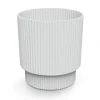 Complementos>Jarrón MILLY round blanco 21x19.5x19.5cm