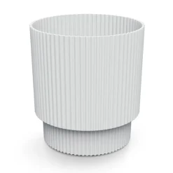 Complementos>Jarrón MILLY round blanco 21x19.5x19.5cm