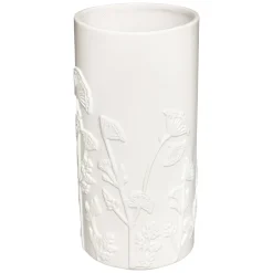 atmosphera Jarrones Y Vasos>Jarrón MIND blanco con flores 3d 25cm