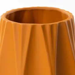 Jarrones Y Vasos>Jarrón naranja de cerámica 26.5cm