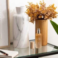 atmosphera Jarrones Y Vasos|Estilo Contemporaneo>Jarrón SOA efecto mármol de cerámica 30cm