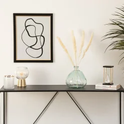 atmosphera Jarrones Y Vasos|Estilo Rústico>Jarrón Uly Transparente De Vidrio Reciclado 22cm