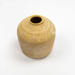 Jarrones Y Vasos>Jarrón Wind Oriental Amarillo 20Cm