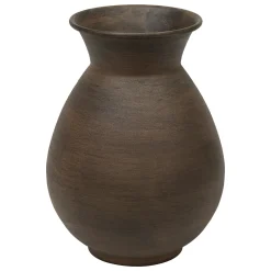 atmosphera Jarrones Y Vasos>Jarrón WONJA marrón de metal 20x15cm