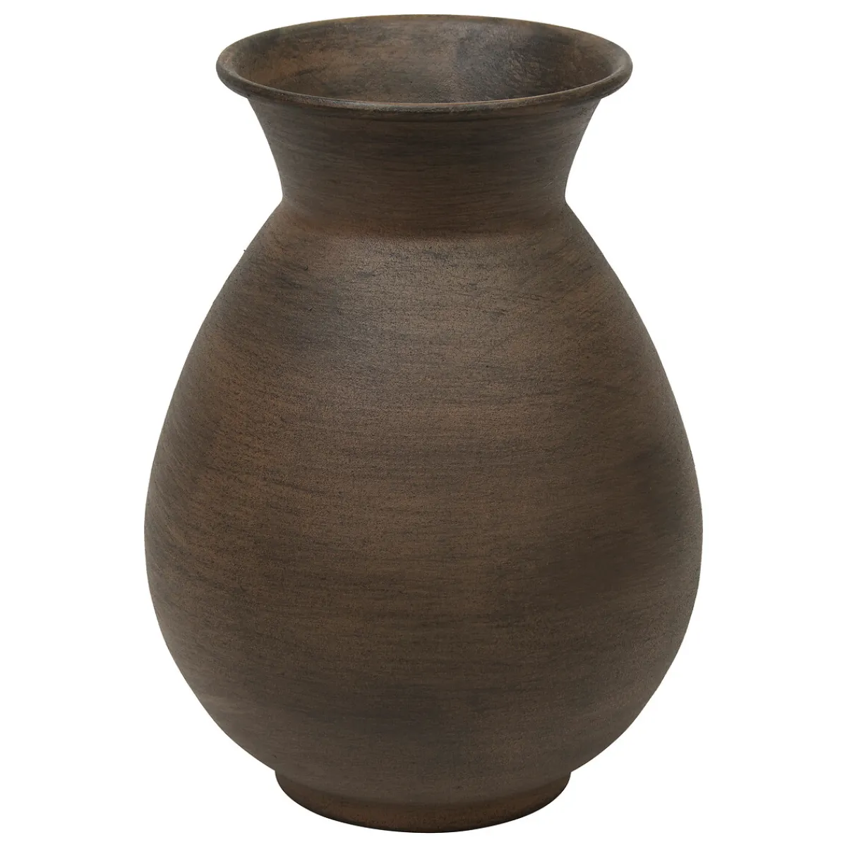 atmosphera Jarrones Y Vasos>Jarrón WONJA marrón de metal 20x15cm