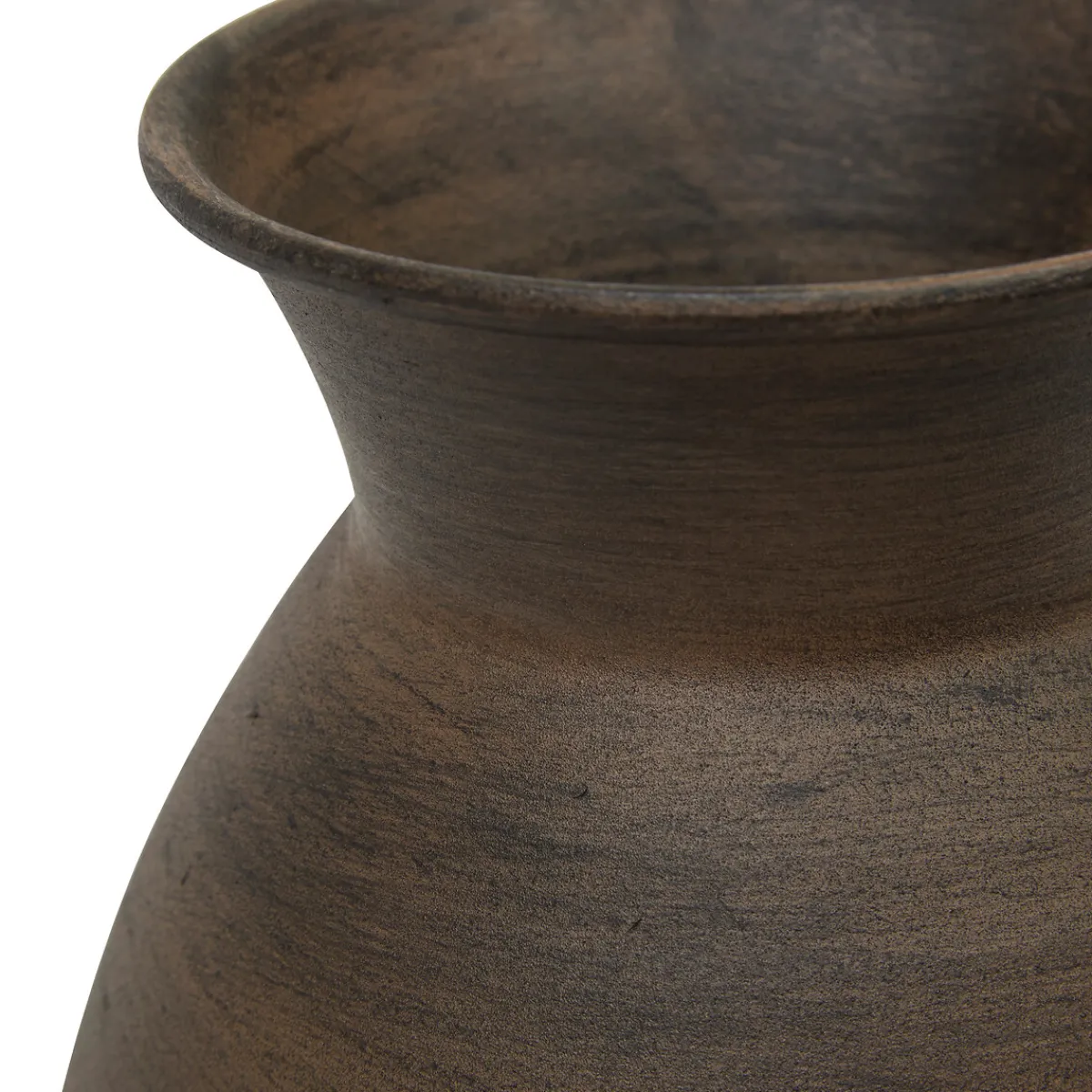 atmosphera Jarrones Y Vasos>Jarrón WONJA marrón de metal 20x15cm