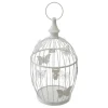 5five Accesorios|Estilo Rústico>Jaula Blanca De Metal 17x16.5x31Cm