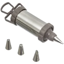 secret d'gourmet Moldes Y Otros Utensilios De Cocina>Jeringa De Pastelería Inox. +3 Boquillas