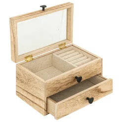 atmosphera Accesorios|Estilo Étnico>Joyero De Madera Beige Inu