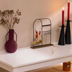 atmosphera Accesorios|Estilo Contemporaneo>Joyero De Madera Y Metal Negro