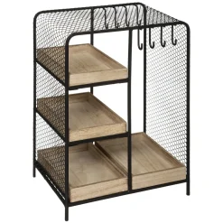 atmosphera Accesorios|Estilo Industrial>Joyero De Metal Negro Arty 20x15x28Cm