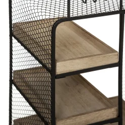 atmosphera Accesorios|Estilo Industrial>Joyero De Metal Negro Arty 20x15x28Cm