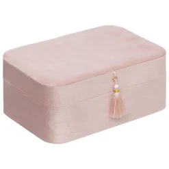 Accesorios|Estilo Rústico>Joyero De Terciopelo Rosa