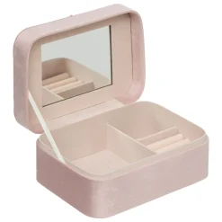 Accesorios|Estilo Rústico>Joyero De Terciopelo Rosa