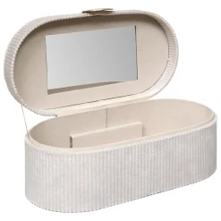 atmosphera Accesorios|Estilo Contemporaneo>Joyero Enya De Terciopelo Beige