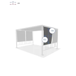 hespéride Complementos>Juego 4 Cortinas Para Pérgola Moai 3x4M