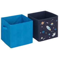 Niños atmosphera4kids Almacenamiento>Juego 2 Cubos Almacenaje Astronauta Azul 29x29cm