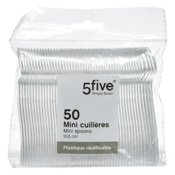 5five Desechables>Juego 50 Cucharas Transparentes