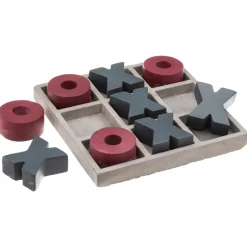 atmosphera Accesorios|Estilo Industrial>Juego 3 En Raya Tablero Decorativo De Cemento