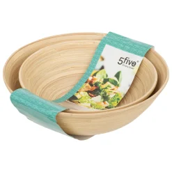 5five Cuencos, Fuentes Y Ensaladeras>Juego 2 Ensaladeras Bambú Nat. 24/30Cm