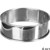 secret d'gourmet Moldes Y Otros Utensilios De Cocina>Juego 4 Moldes Inoxidables Para Tartas