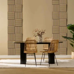 atmosphera Lienzos Y Cuadros Decorativos>Juego 3 paneles decorativos COLVA natural mdf