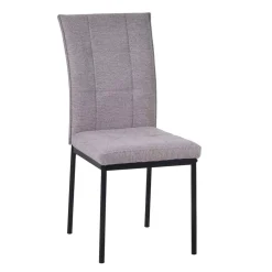 Sillas, Sillones Y Bancos>Juego 2 sillas ARI gris claro de tejido