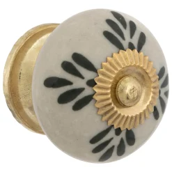 atmosphera Accesorios|Estilo Contemporaneo>Juego 2 Tiradores De Cerámica 3.8x4.8Cm