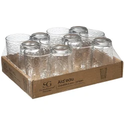 secret d'gourmet Copas>Juego 12 Vasos De Vidrio Ald'Eau 20Cl
