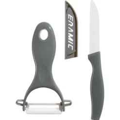 5five Placas Calefactoras Y Tablas De Cortar>Juego Cuchillo+Pelador De Cerámica