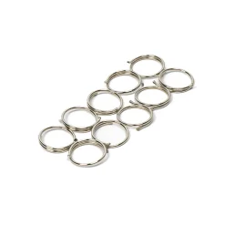 Varillas Y Accesorios>Juego De 10 Argollas Plateadas