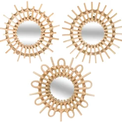 atmosphera Espejos|Estilo Oriental>Juego De 3 Espejos Decorativos 28Cm