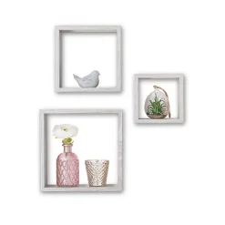 5five Armarios, Estantes Y Estanterías.>Juego De 3 Estantes Cubo Mdf Roble