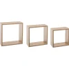 5five Armarios, Estantes Y Estanterías.>Juego De 3 Estantes Cubo Mdf Roble