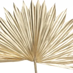 atmosphera Plantas Y Flores Artificiales|Estilo Contemporaneo>Juego De 3 Hojas De Palma Doradas 50Cm