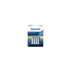 Complementos>Juego de 4 pilas alcalinas PHILIPS ultra power