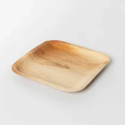 Desechables>Juego De 10 Platos Hoja De Palma Eco 20x20cm