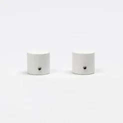 Varillas Y Accesorios>Juego De 2 Remates Bouchon D20 Blanco