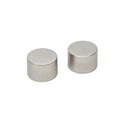 Varillas Y Accesorios>Juego De 2 Remates D28 Plata Mate