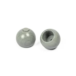 Varillas Y Accesorios>Juego De 2 Remates De Bola D28 Gris