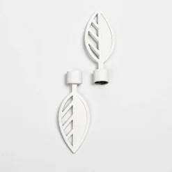 atmosphera Varillas Y Accesorios>Juego De 2 Remates Toronto D20 Blanco