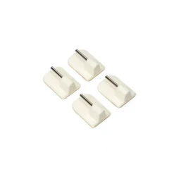 atmosphera Varillas Y Accesorios>Juego De 4 Soportes Adhesivos Blancos