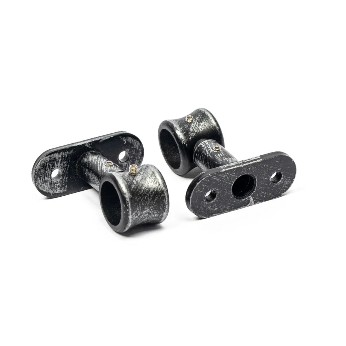 Varillas Y Accesorios>Juego De 2 Soportes D20 50Mm Negro