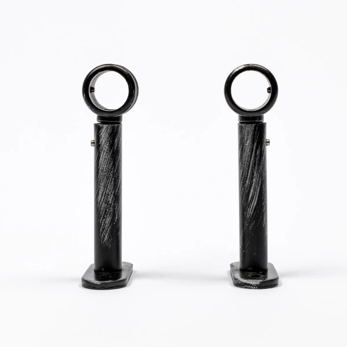 Varillas Y Accesorios>Juego De 2 Soportes D20 90Mm Negro/Plata