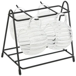 5five Tazas Y Tazones>Juego de 4 tazas con soporte 18cl