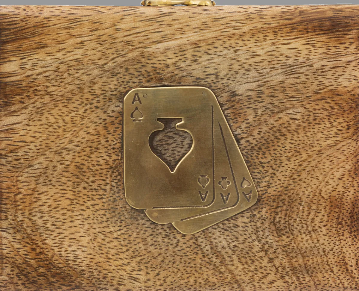 atmosphera Accesorios|Estilo Industrial>Juego De Cartas Con Caja De Madera Odile