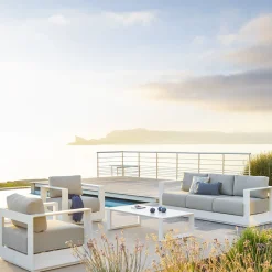 hespéride Conjuntos De Jardín>Juego de jardín ALLURE blanco 5 plazas