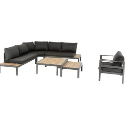 hespéride Conjuntos De Jardín>Juego de jardín angular PARADIZE gris oscuro