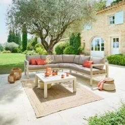 hespéride Conjuntos De Jardín>Juego de jardín angular ÉVASION argile