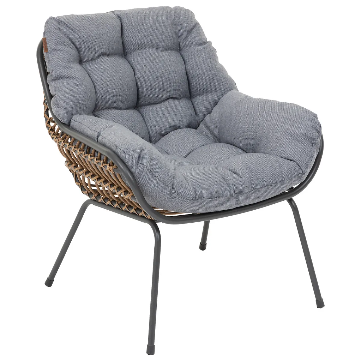 hespéride Conjuntos De Jardín>Juego de Jardín PAOPAO gris graphite 4 plazas